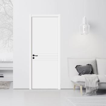B1021-A Victorian Solid Wood Double-Sided Color Matching White Primed Sound Insulation Bathroom Bedroom Outdoor Interior Door