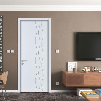 B1036 Customized Victorian Wooden Door for Bedroom Living Room Villa Hospital Outdoor-Soundproof Solid Wood Unpainted Veneer