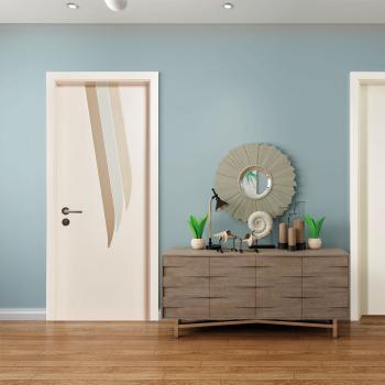 B1067 Victorian Indoor Outdoor Wooden Door Sound Insulation Side Opening for Apartment Villa Bathroom Kitchen Bedroom Hotel
