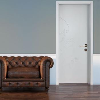 B1026 Victorian Design Solid Wood Waterproof Soundproof Painted Interior Door Bedroom Kitchen Bathroom Hotel/Villa Applications