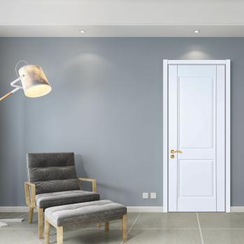 B1030 Victorian Style Solid Wood Bathroom Door with Side Opening for Bedroom and Kitchen Sound Insulation