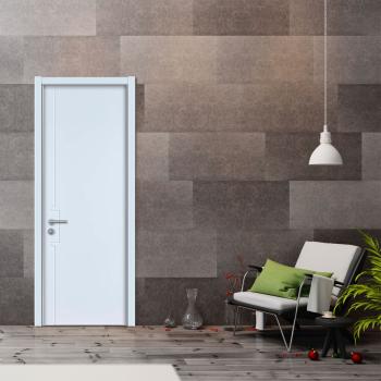 B1031 Solid Wood Residential Soundproof Door for Home Bedroom Living Room Outdoor Use Modern White