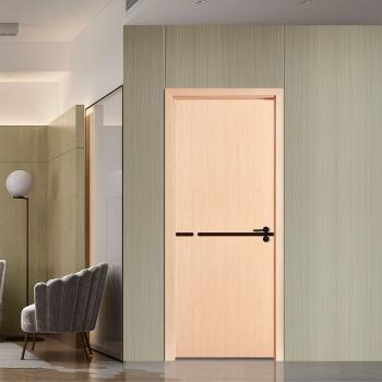 QM-9021 Custom Traditional High-End Paint-Free Solid Wood Interior Door Set with Water Resistant Finish for Villa