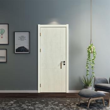 QM-9007 High-quality Modern Minimalist Solid Wood Single Bedroom Door Heat-insulating Water Resistant Safe Paint-free Available