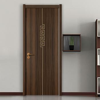 QM-9011 Traditional Natural Solid Wood Interior Bathroom Waterproof Finished Door for Hospital & Hotel Use