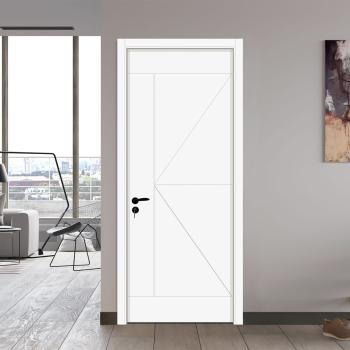 MQ-7008 Modern Unpainted Solid  Wood Water Resistant Interior Doors for Home Hospital & Hotel Use