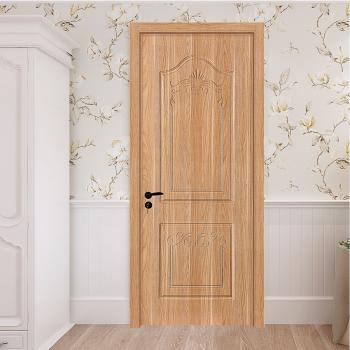 MQ-7017 Natural Unpainted Solid Wood Interior Door, Customizable Size & Finish for Residential & Commercial Spaces