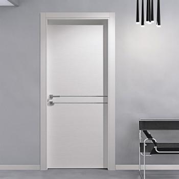 MQ-7048 High-End Molded Solid Wood Doors Modern Design Water Resistant Finished for Bedrooms Hotels Villas Interior Spaces