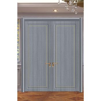 MQ-7050 Modern Minimalist Thai Oak Solid Wood Internal and Storm Door Waterproof for Villas with Finished Surface