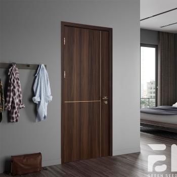 MQ-7062 Cheap Price Modern Design Water Resistant Finished Solid Wood Interior Room Door for Bedroom and Hospital
