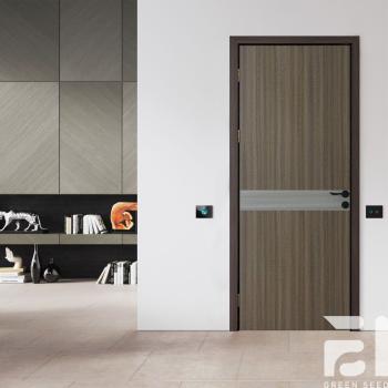 MQ-7067 Customizable Modern Solid Wood Water Resistant Finished Door Design for Hotel Interiors with Elegant Main Door Features