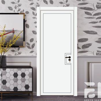 MQ-7070 Interior Solid Wooden Bedroom Door Bathroom Hospital Living Room Apartment Use-Custom Color Waterproof Side Opening