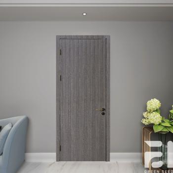 MQ-7071 Modern Solid Wood Mahogany Interior Door Water Resistant for Hotel Apartment Bathroom Living Room Kitchen