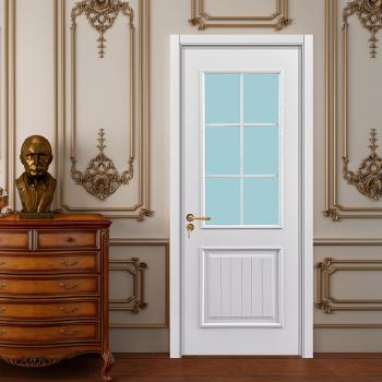 MQ-7022 High Quality Craftsman Modern Design Solid Wood Interior Entry Doors Water Resistant for Villas and Bathrooms