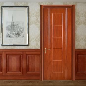 MQ-7031 Solid Wood Traditional Design Interior Doors Waterproof Soundproof for Bedroom Bathroom Hotel with Side Opening