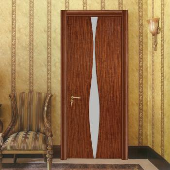 MQ-7040 Promotional Modern Water Resistant Solid Wood Interior Door for Bedroom Living Room Kitchen & Hospital Use