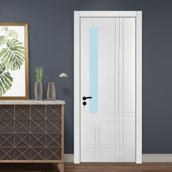 MQ-7042 Modern Design Interior Front Door Bedroom Waterproof Sound Insulation Wood Plastic Doors  Living Room