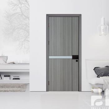 MQ-7075 Modern Solid Wood Interior Door with Finished Surface for Apartment Bedroom Bathroom & Hotel Use