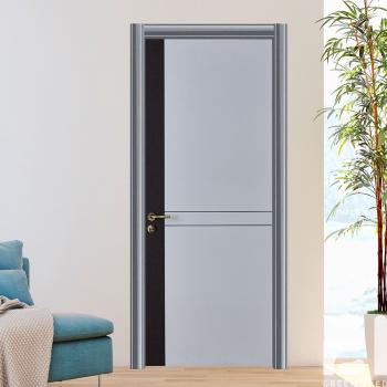 MQ-7076 Modern Design Solid Wood High Quality Water Resistant Interior Door for Bedroom Bathroom Apartment Living Room Hotel