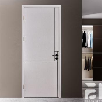 MQ-7077 China Real Listed Fire Rated Solid Wood Modern Interior Fire Proof Door for Commercial Hotel and Villa Use