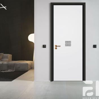 MQ-7090 Customized Modern Style Solid Wood Interior Door Handcrafted Wooden Door Design Soundproof Water Bedroom Bathroom Hotel