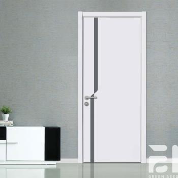 MQ-7092 Modern Solid Wood Bedroom Door Interior Natural Finish Custom Size for Home Use Living Room Kitchen Hotel