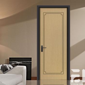 MQ-7110  Modern Villa Waterproof Finished  Wooden Flush Door Design Unpainted Solid Wooden Door Custom  Film Skin Wood  Doors