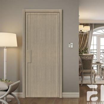 MQ-7119 Modern Solid Wood Door Panel with Water Resistant Finish for Interior Use in Villa Apartment Hotel Bathroom & Bedroom
