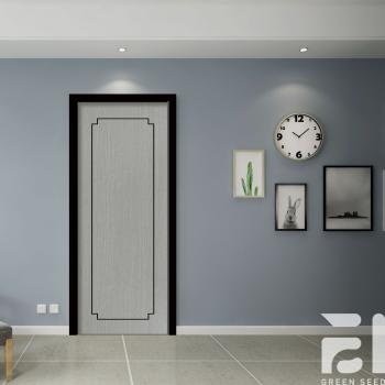 MQ-7123 Customized Indoor Solid Wood Door with Waterproof Material Bedroom & School Use Finished Surface Cheap Export Price