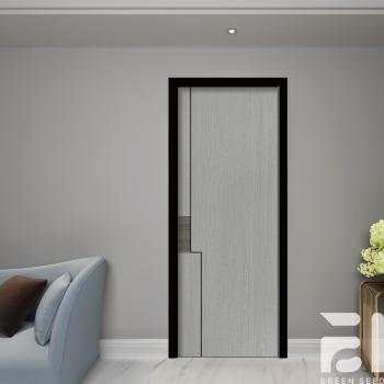 MQ-7125 Luxury Interior Solid Wood Doors for Bedroom Modern Design Sunmica Finished Water Resistant Home Use