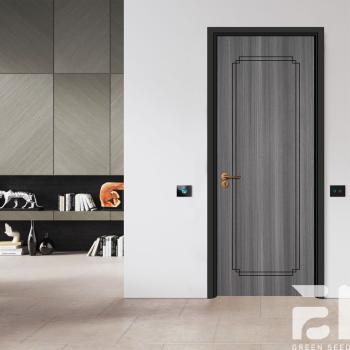 MQ-7132 Modern Solid Wood Interior Doors with Sound Insulation and Water Resistant Finish for Bedroom and Hospital Use