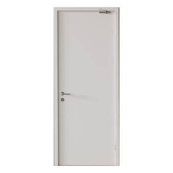 FHM-1063 for 10C Fire-resistant Smoke-proof Single-leaf Gray-white Modern Steel Fire Door for Workshop Exterior Hotel & Mall Use