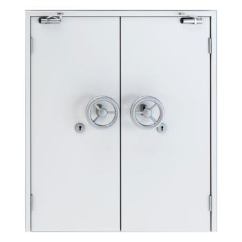 FHM-1043 Modern Steel Fire Door with 60-Minute Fire and Smoke Resistance for Warehouse Use