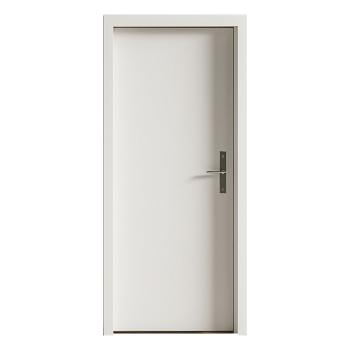 FHM-1048 Single-leaf Gray-white Modern Steel Fireproof Door, Fire and Smoke Resistant for 90 Minutes, Suitable for Hotels