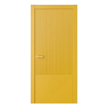 FHM-1059 90-minute Fire Smoke Resistance Single-leaf Yellow Modern Steel Fire Door for School Exterior Hotel & Hospital Use
